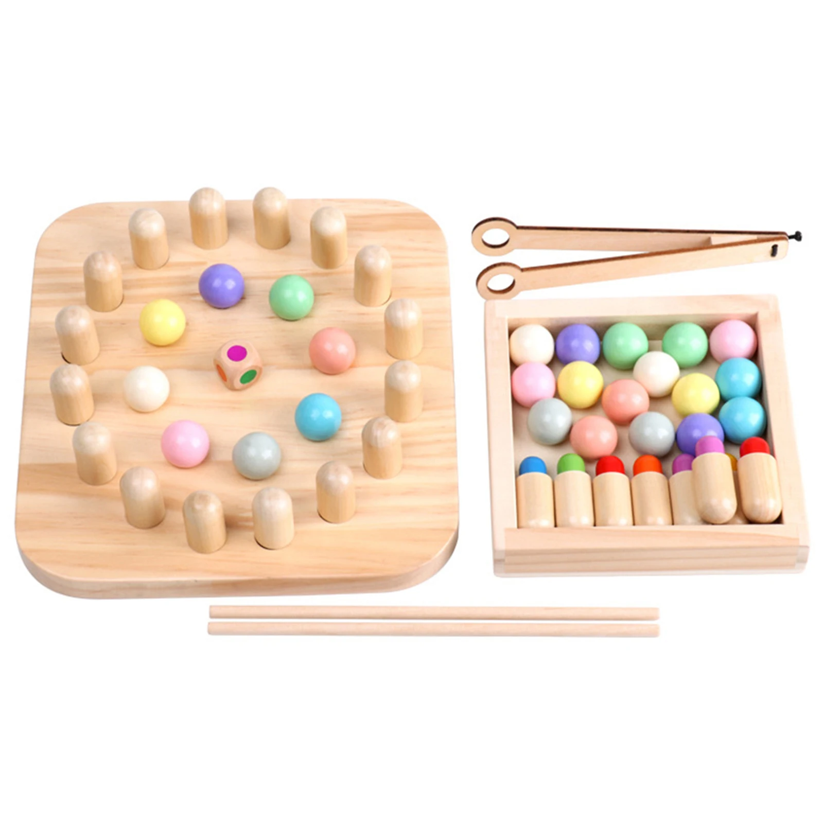 

Wooden Arithmetic Clip Beads Preschool Toy Early Cognitive Educational Toy