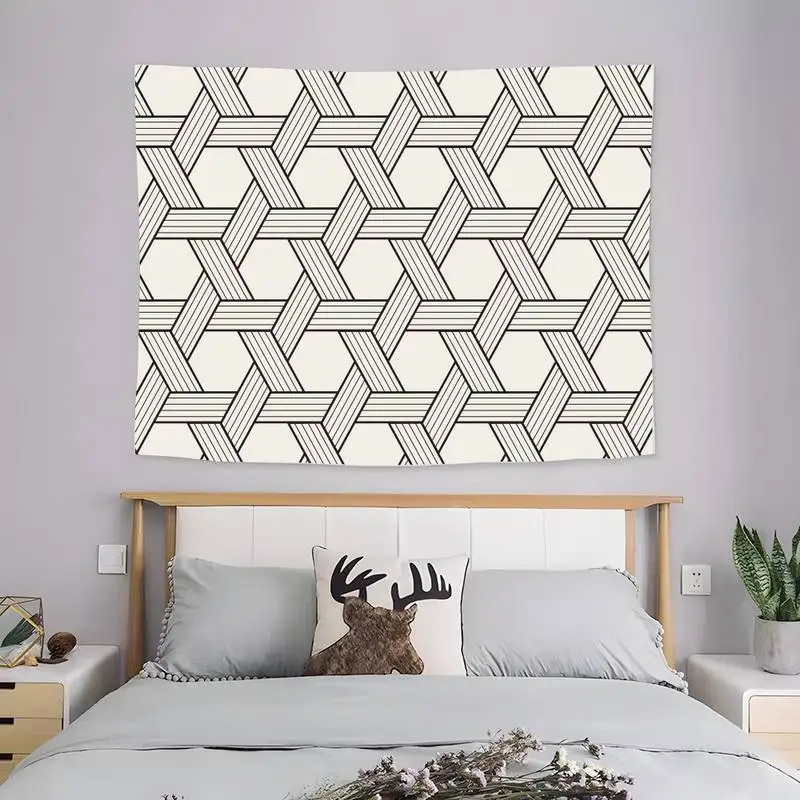 

Геометрическое одеяло гобелен Пикник покрывало пляжное полотенце Коврик для йоги скатерть занавески домашний декор комната спальня Общеж...