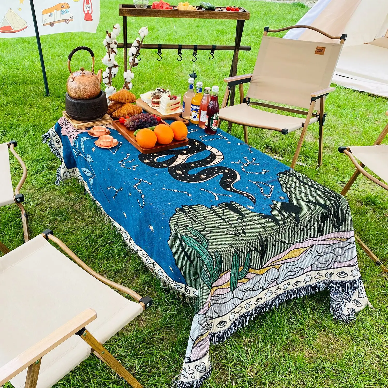 Повседневное одеяло в стиле бохо |