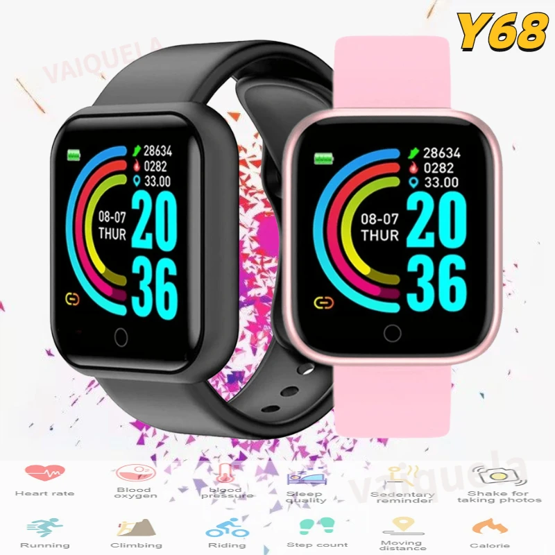 

Bluetooth Smart Watch Men Women Blood Pressure Heart Rate Monitor D20 Pro Sport Smartwatch Fitness Tracker For Xiaomi Huawei