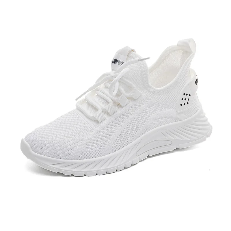 

2023 new knitted comfortable mesh shoes women's summer women's shoes all-match thin section breathable sports mesh shoes
