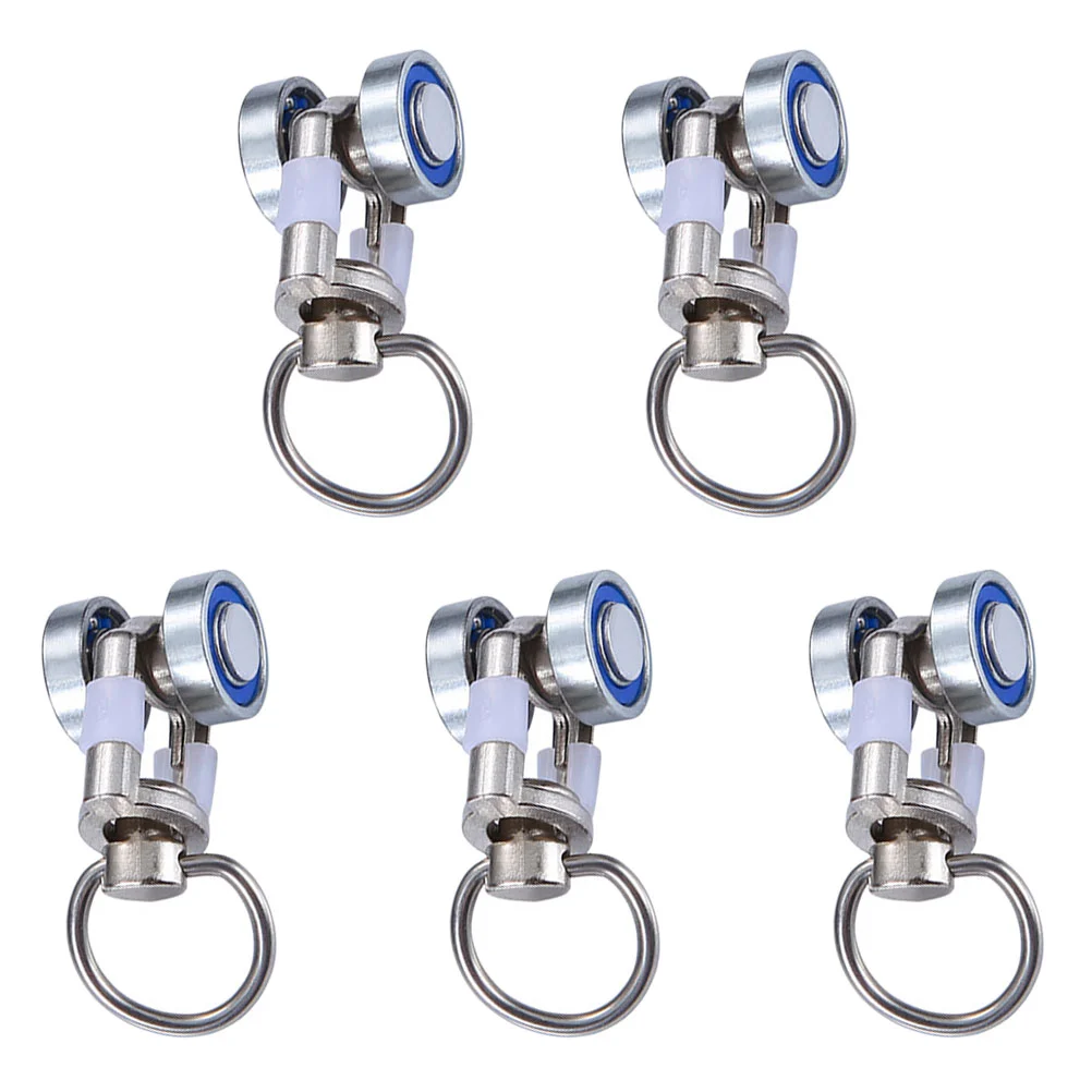

5 Pcs Curved Curtain Rod Curtain Wheel Flexible Curtain Track Plastic Curtain Track Shower Curtain Track Curtain Track Roller