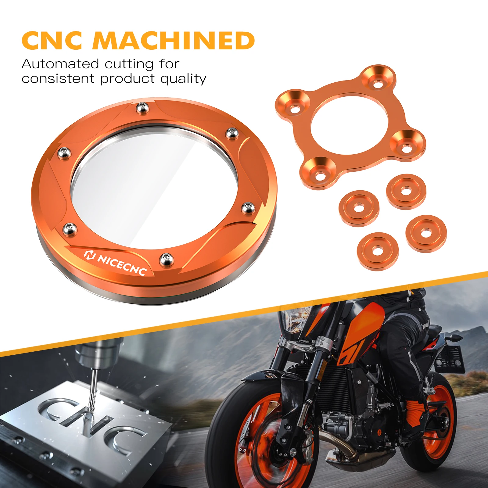 Прозрачная крышка сцепления для Husqvarna 701 Enduro Supermoto 2016-2023 KTM 690 R DUKE SMC 2008-2023 GASGAS 700ES 22-23