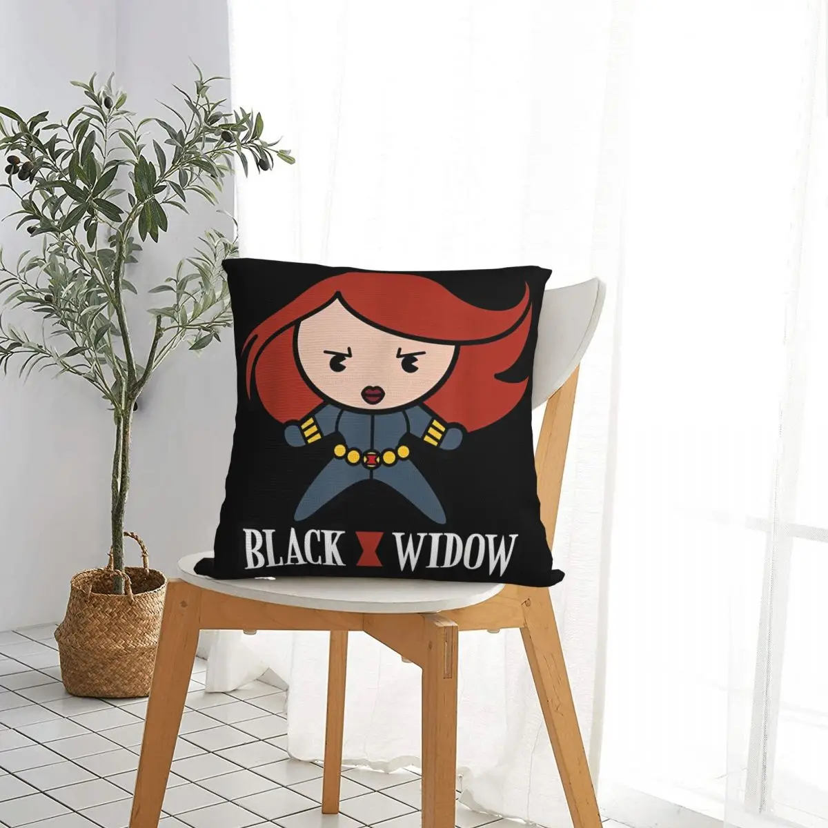 Marvel Черная Вдова милая кавайная наволочка Stance квадратная наволочки для стула