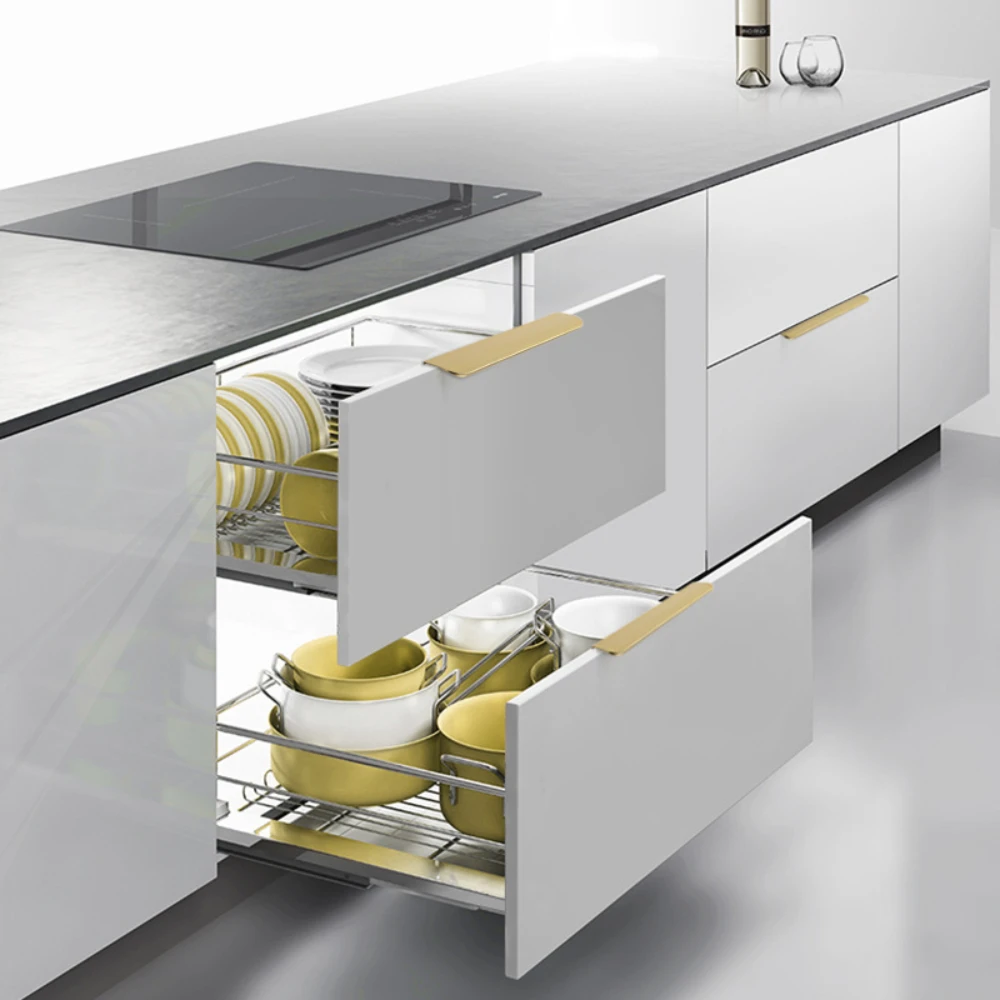 Роскошная дверная ручка невидимого света 80-1000 мм без перфорации упаковка краев