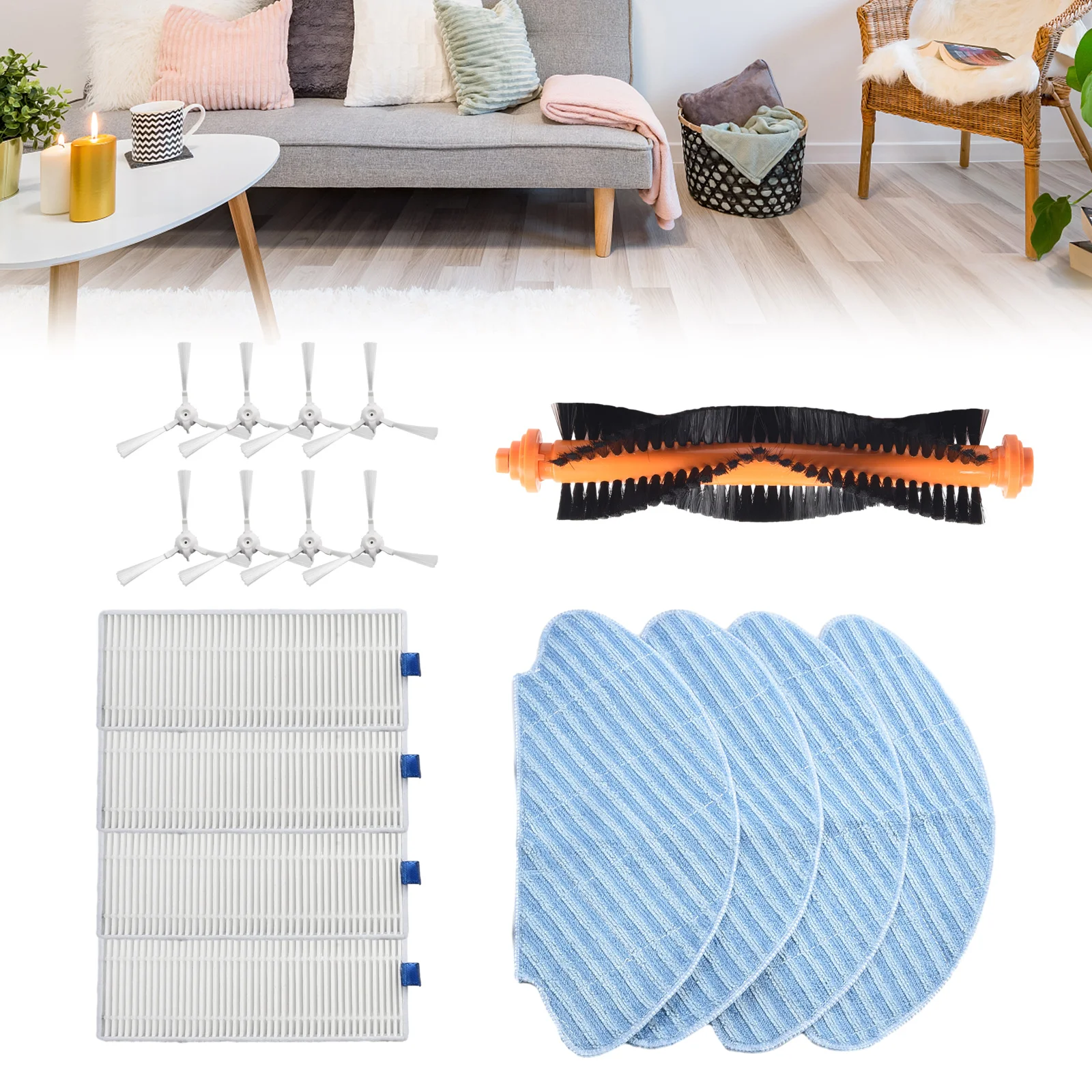 Щетка-ролик для уборки дома боковая щетка фильтр ткань швабры набор