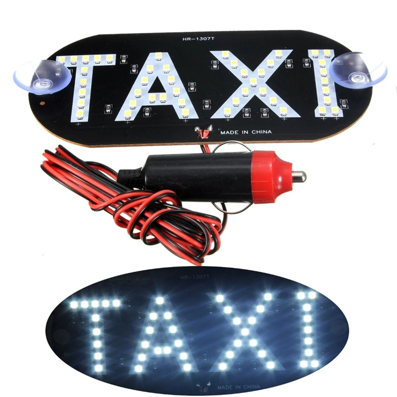 

4 color 12V 45 LED Car Taxi LED Neon Board Light Windscreen Cab Indicator Lamp Sign Bulb Windshield Taxi Roof LED Top Light Lamp