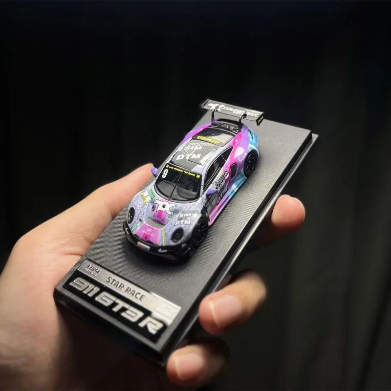 Фото Spot SR 1:64 STAR RACE Porsche 911 GT3 Цветная гоночная модель из сплава Орнамент Подарки №1