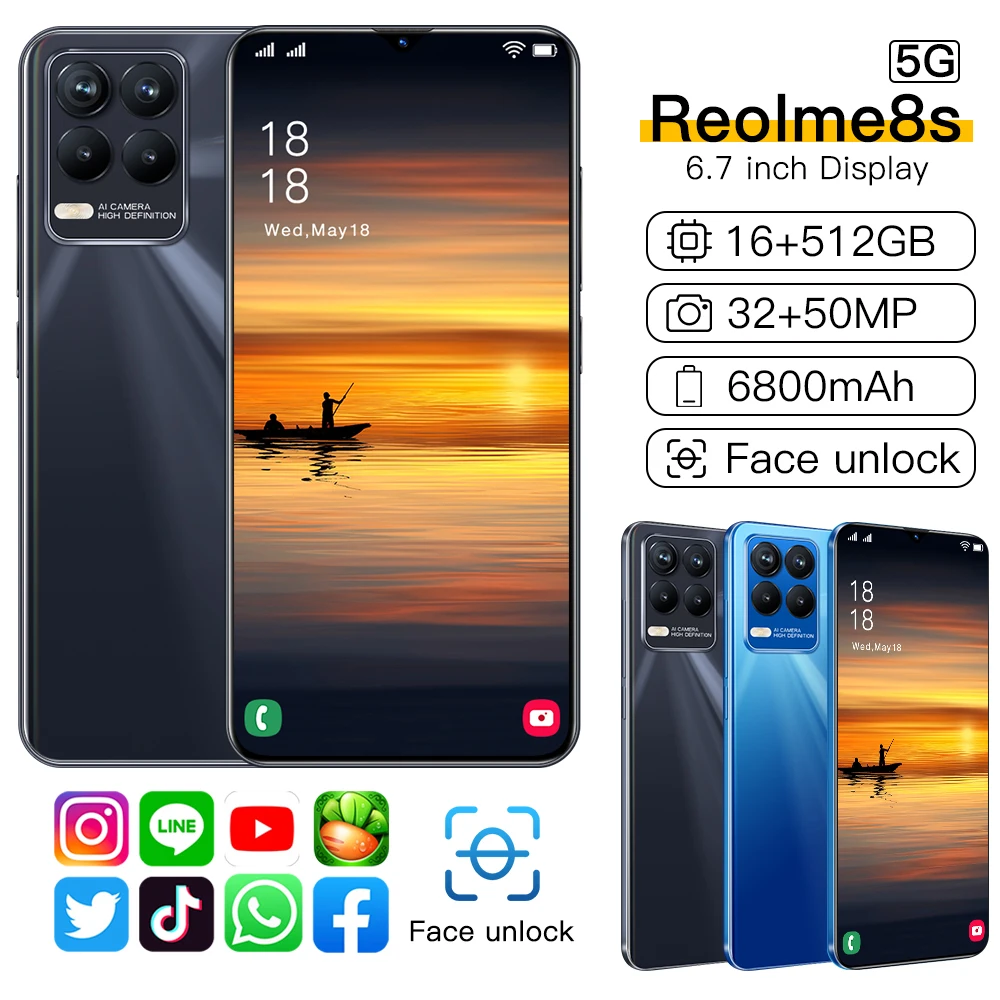 

Смартфон с камерой 32 + 50 Мп, 16 + 6,7 ГБ, 10 ядер, Android 11, 512 мАч