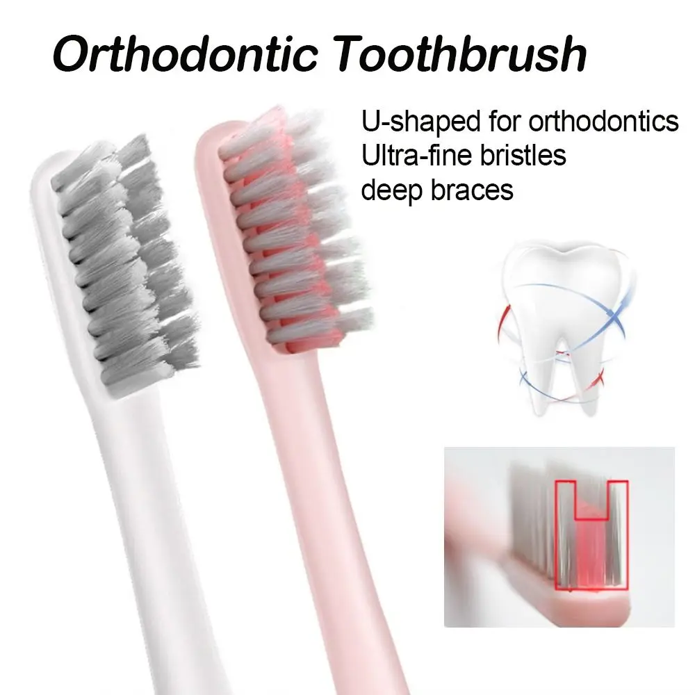 

Tooth Cleaning Oral Health Cleaner Soft Bristle Dental Tooth Brush Orthodontic Toothbrush U-Shaped Toothbrush Teeth Brace Brush