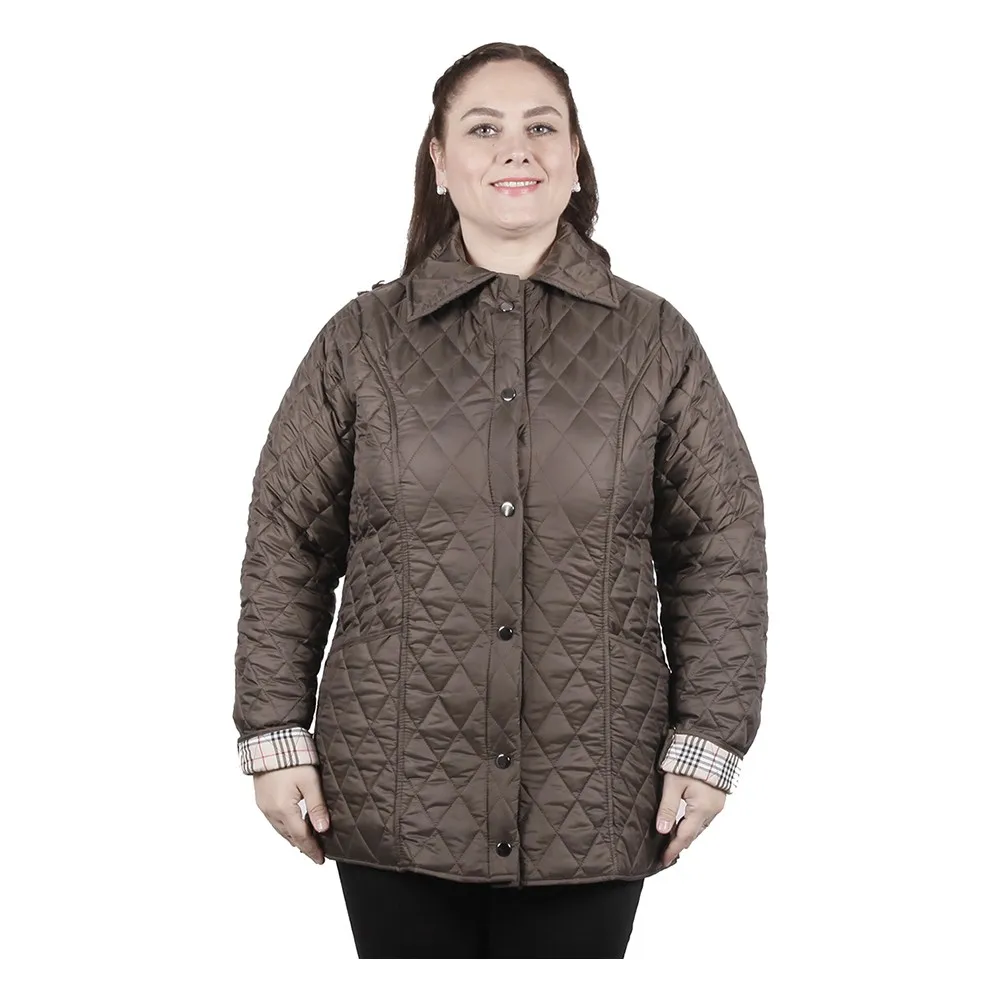 

Женское Стеганое пальто Dorlie, кофейного цвета, большие размеры, 6406