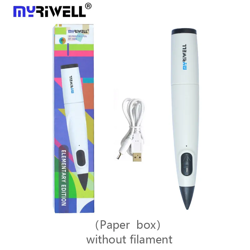 3d-ручка myriwell низкотемпературная с 50 метровым наполнителем Pcl