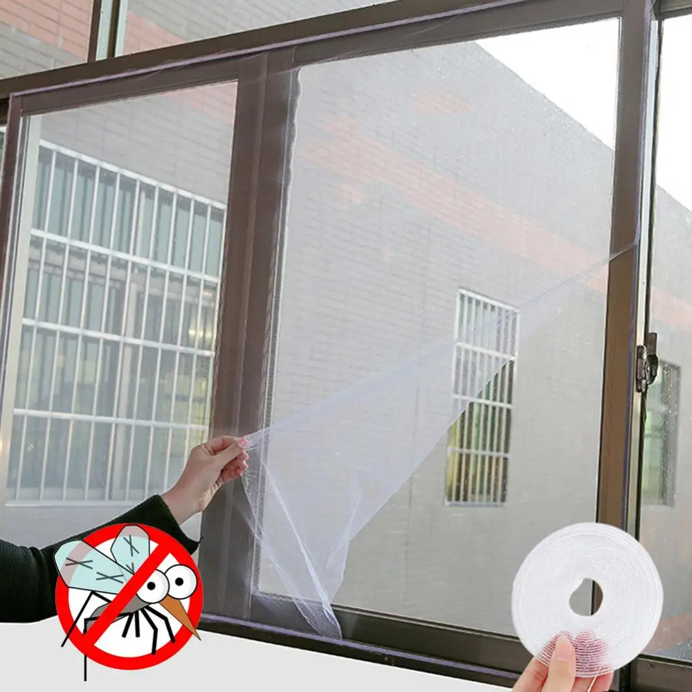 

White Color Window Screen Mesh Net Insect Fly Bug Mosquito Moth Door Netting Keep Spiders Moths Mosquitoes Outside Home Textile