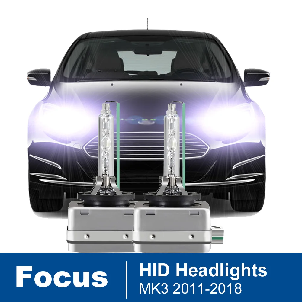 Ксеноновая лампа для Фар Ford Focus MK3 2011-2015 2016 2017 2018 6000K 2 шт.