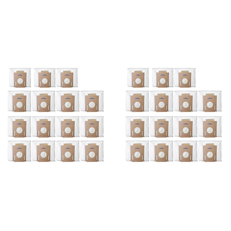 

30 Pack Vacuum Dust Bags For Ecovacs DEEBOT OZMO T8 AIVI T8 Max T8 Series T9 Series N8 Pro Plus N8 Pro Robot Vacuum Part