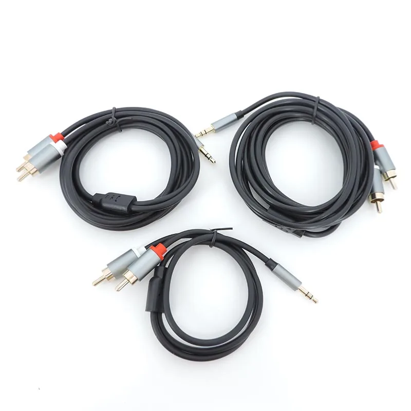 

RCA Cable Jack 3.5 to RCA Audio Cable 3.5mm Jack to 2RCA Male Splitter Aux Cable for TV PC Amplifier DVD Speaker Wire U