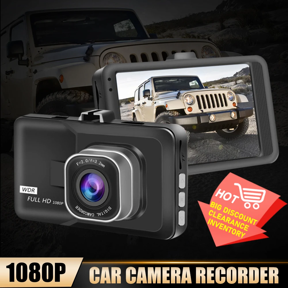 

Full HD 1080P Dash Cam Video Recorder Driving Car Recording Night 140° Wide Angle Loop Recording G-sensor Dashcam Video Car DVR