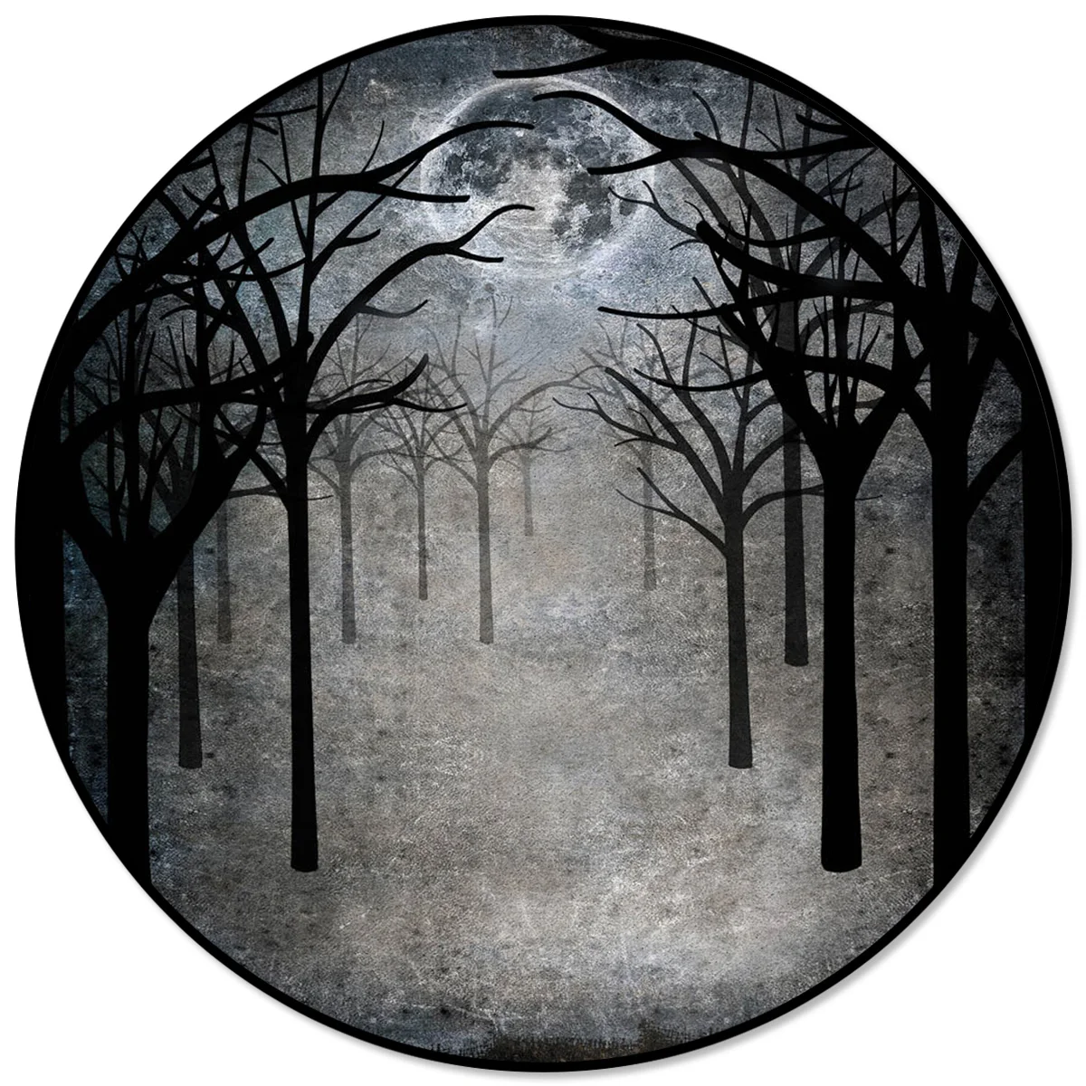 

Ночные коврики и ковровые покрытия Forest Dark для дома, гостиной, Круглый нескользящий коврик для детской комнаты