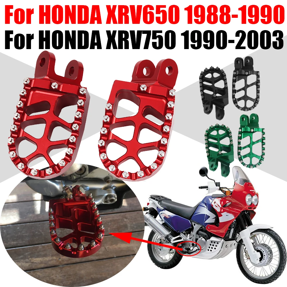 

Motorcycle Footrest Footpegs Foot Pegs Rest Pedal Parts For HONDA Africa Twin XRV 650 XRV 750 XRV650 XRV750 Bike Accessories