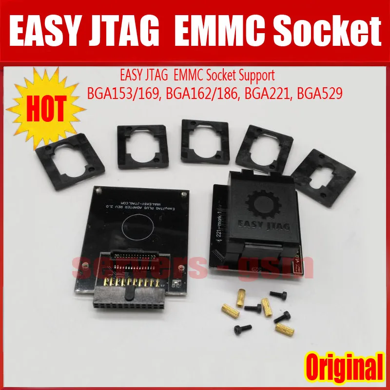 Новинка 2022 100% оригинальная фотовспышка EMMC 6 в 1 (поддержка BGA153/169 BGA162/186 BGA221 BGA529) |