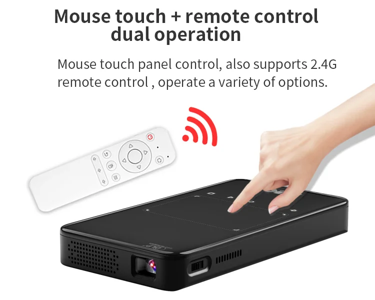 

S90 Dlp Mini Projector Android 9.0 4000mAh Keystone Correction Wifi 2.4G/5G Support Zoom Out HDR10 Small Projector