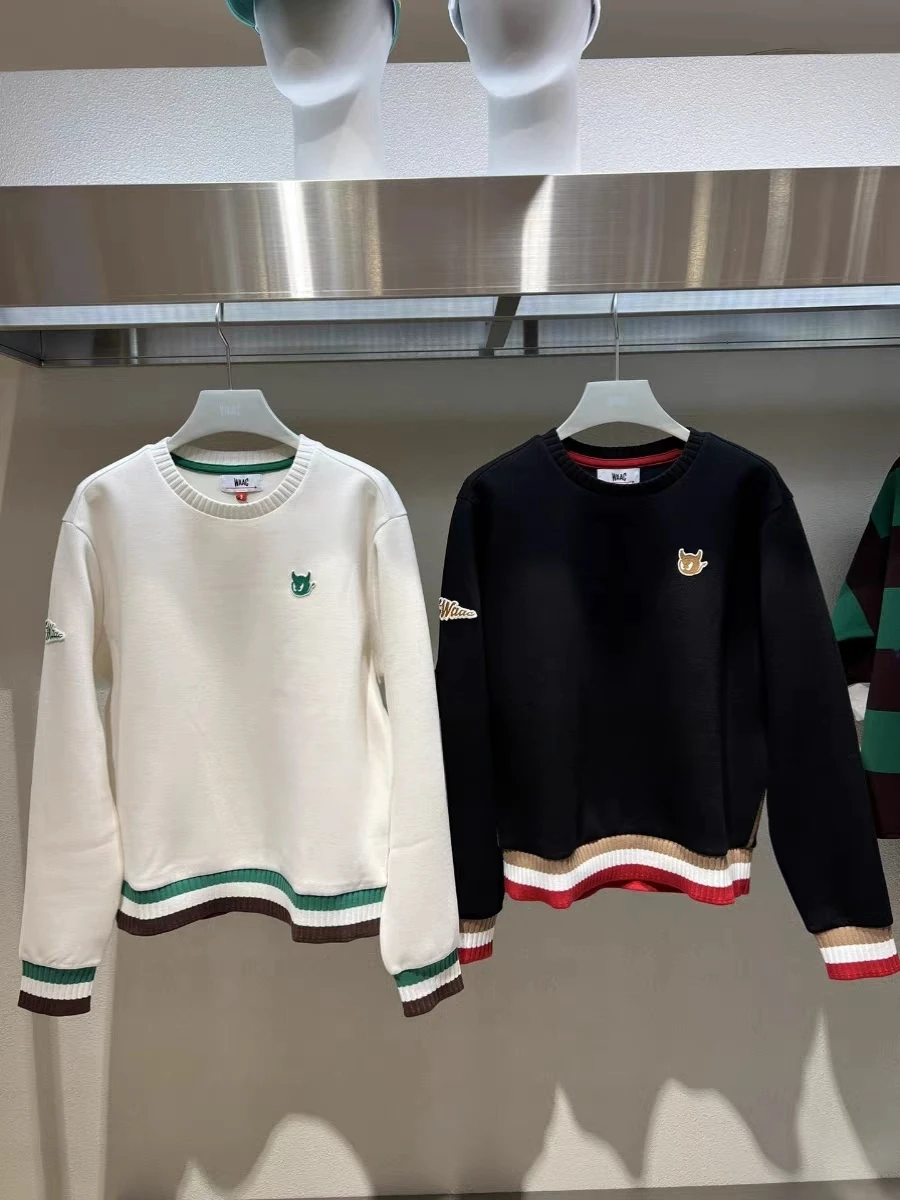 

Golf Women's Logo Round Neck Matching Color Long Sleeve Hoodie T-shirt