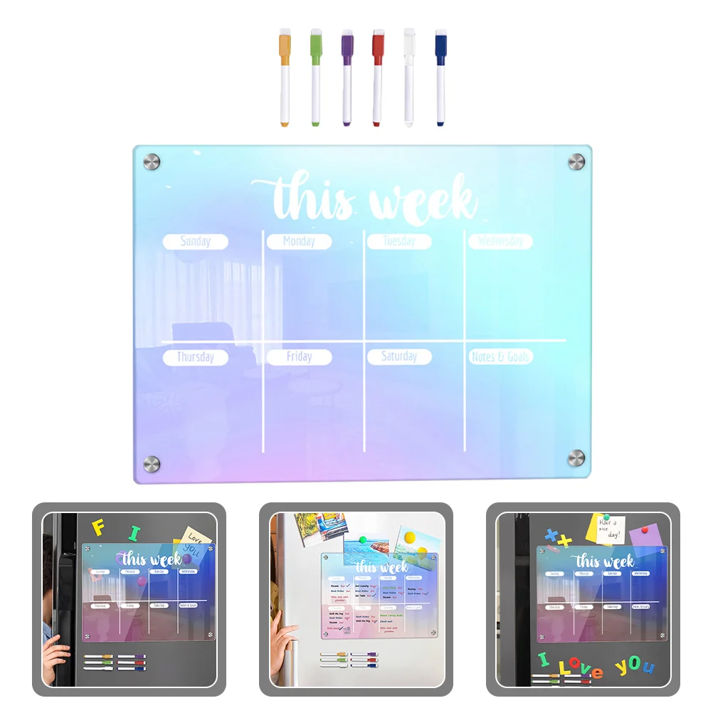 

1 Set Magnetic Planning Board Chores Planning Board Dry Erase Refrigerator Board Home Supplies