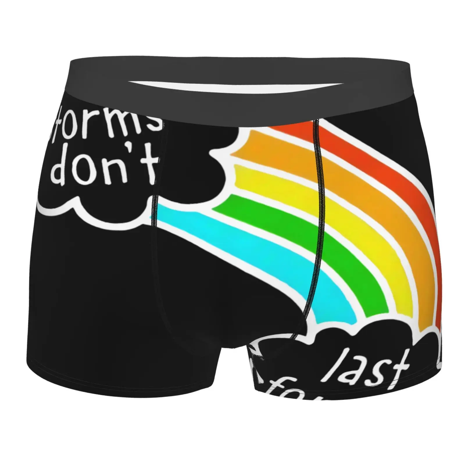 

2020 Радужное Мужское нижнее белье Storm Dont Last Forever, шорты-боксеры, мужские спортивные женские пижамы из полиэстера, модные мужские и женские пиж...