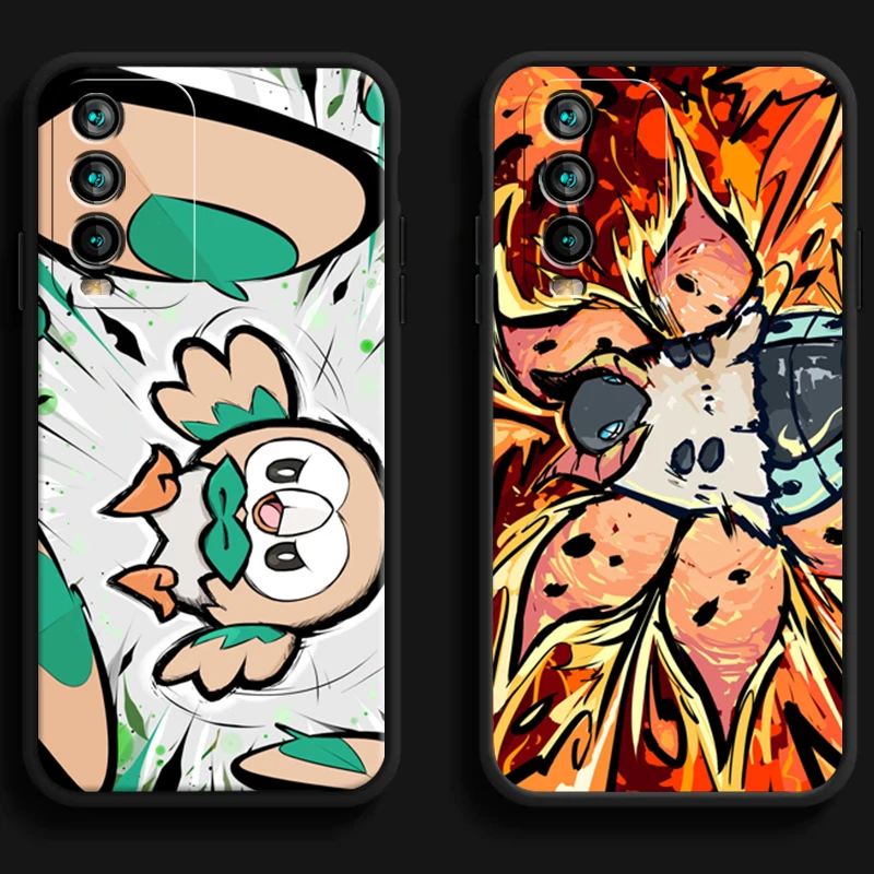 

Pokemon Pikachu Phone Cases For Xiaomi Redmi Note 10 10 Pro 10S Redmi Note 10 5G Coque Back Cover Carcasa