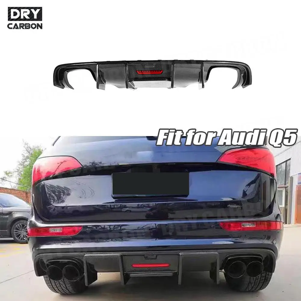 

Carbon Fiber Car Accessories Rear Bumper Lip For Audi Q5 2012 2013 2014 2015 2016 2017 2018 Rear Diffuser Splitters Spoiler
