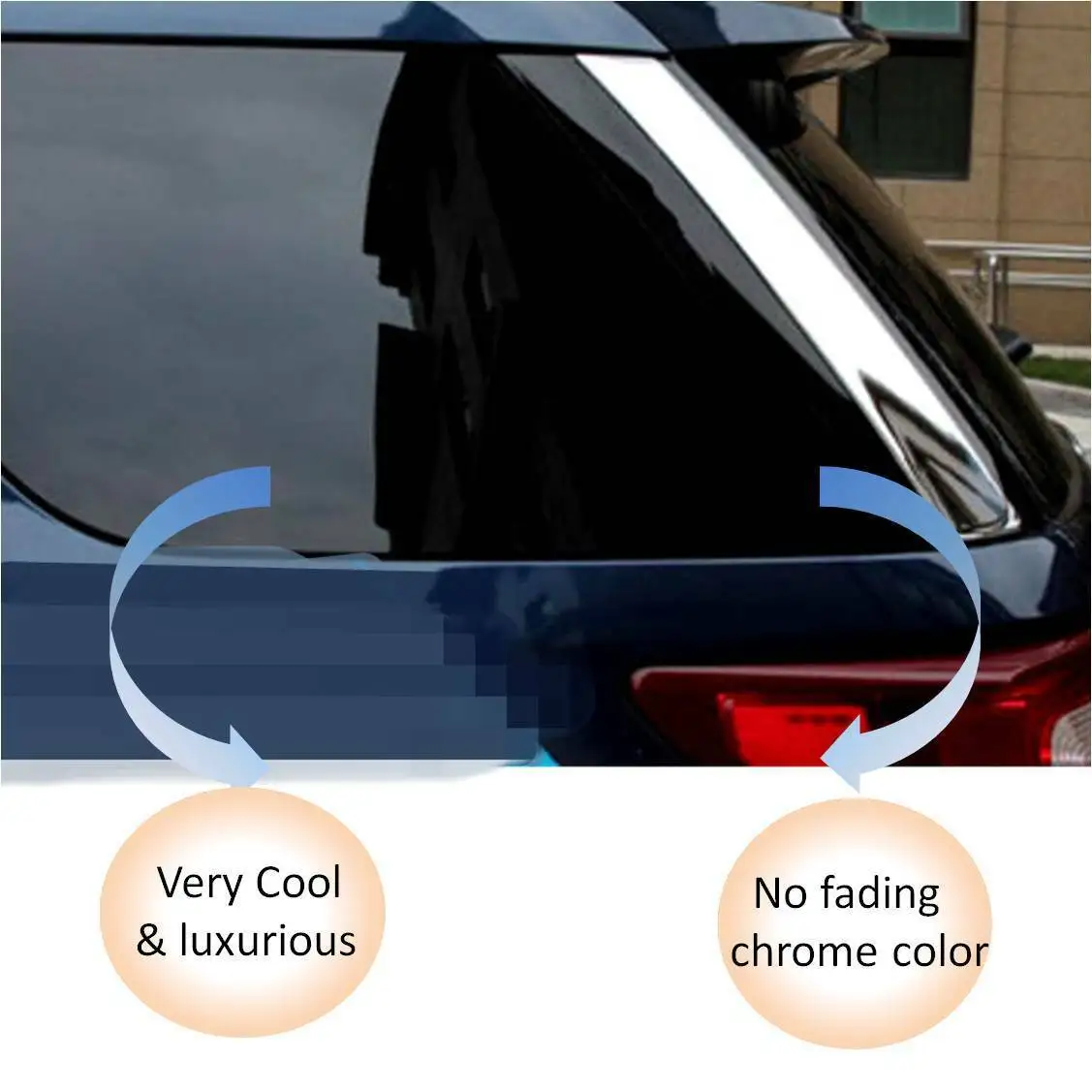 

Для заднего багажника Ford Explorer 2011 - 2018 Chrome 2 шт.