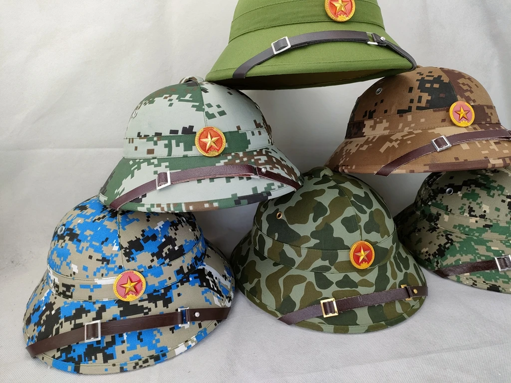 Вьетнамская Военная армейская шапка NVA VIETCONG VC PITH шлем камуфляжная кепка джунглей