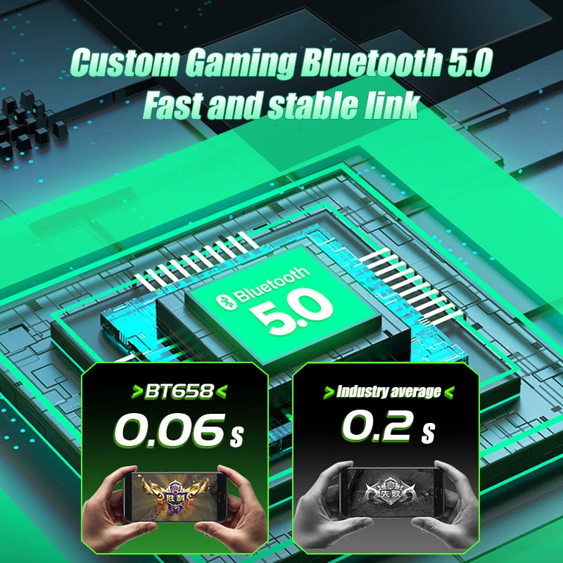 Игровые наушники игровые Lemfo G11 оригинальные беспроводные Hi-Fi TFS с HD микрофоном