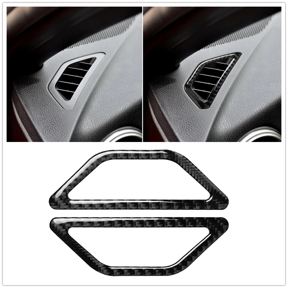 

Наклейка на приборную панель автомобиля из углеродного волокна, Крышка вентиляционного отверстия, отделка, Бортовая панель, боковая Выходная рама, полоса для Subaru BRZ, для Toyota 86 2013-2020