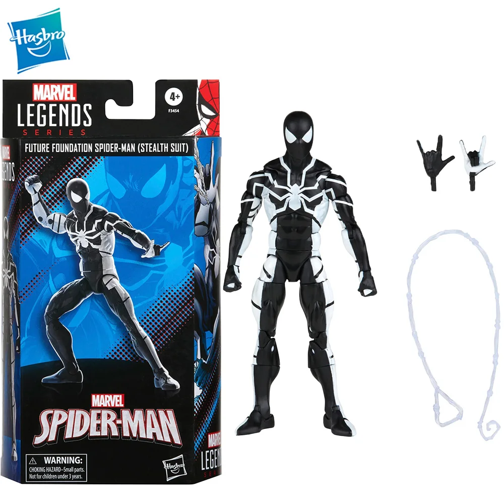[В наличии] Hasbro серия Marvel Legends Future Foundation Человек-паук (незаметный костюм) 6-дюймовая фигурка, оригинальная Игрушечная модель