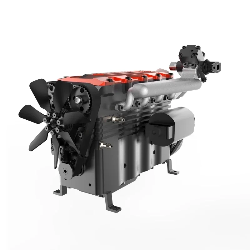 Фото Миниатюрный TOYAN FS-L400BGC 14cc линейный 4-цилиндровый четырехтактный нитродвигатель с водяным охлаждением модель для 1:8 1:10 RC автомобиль корабль самолет №1