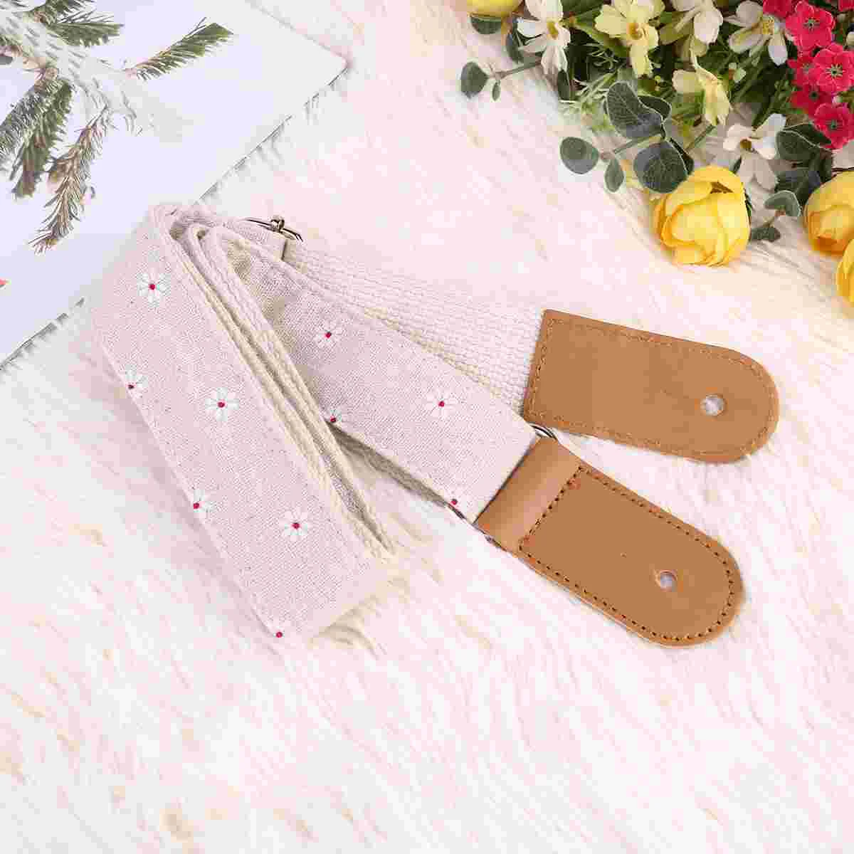 

Guitar Strap Ukulele Cotton Electric Accessories Cross Body Straps Crochet