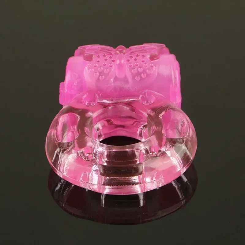 Вибрирующие кольца для пениса замок с бабочками эссенция эластичное