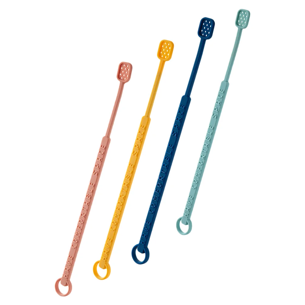 

4 PCS Silicone Stirring Rod Bar Cocktail Tea Tool Juice Mixing Stirrers Swizzle Stick