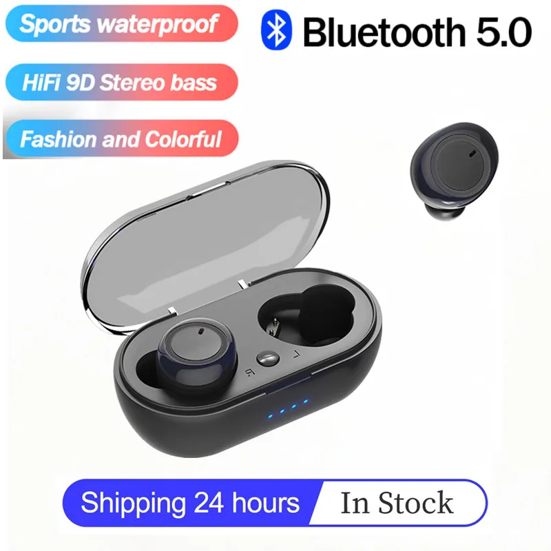 

2022 Y50 TWS наушники Bluetooth беспроводные наушники стереонаушники 5,0 Беспроводные наушники с микрофоном для всех смартфонов