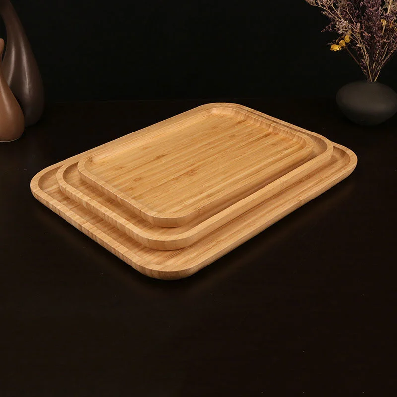 

Bamboo Sushi Serving Tray for Restaurant Rectangular Sushi Plate Bread Fruit Tray Wooden Tray Plates Kitchen Accessories