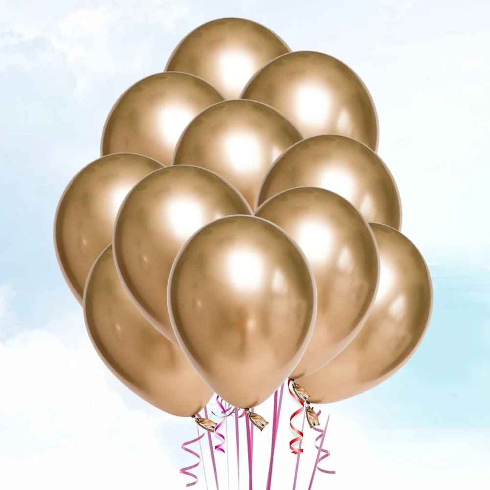 

50 шт., воздушные шары с эффектом металлик