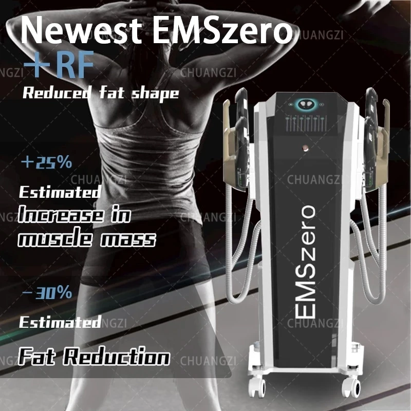 

2022 New DLS-EMSLIM Reformer Nova 13 Tesla hi-emt Machine with 4 pcs RF Handles With Pelvic Stimulation Pads Optional EMSzero