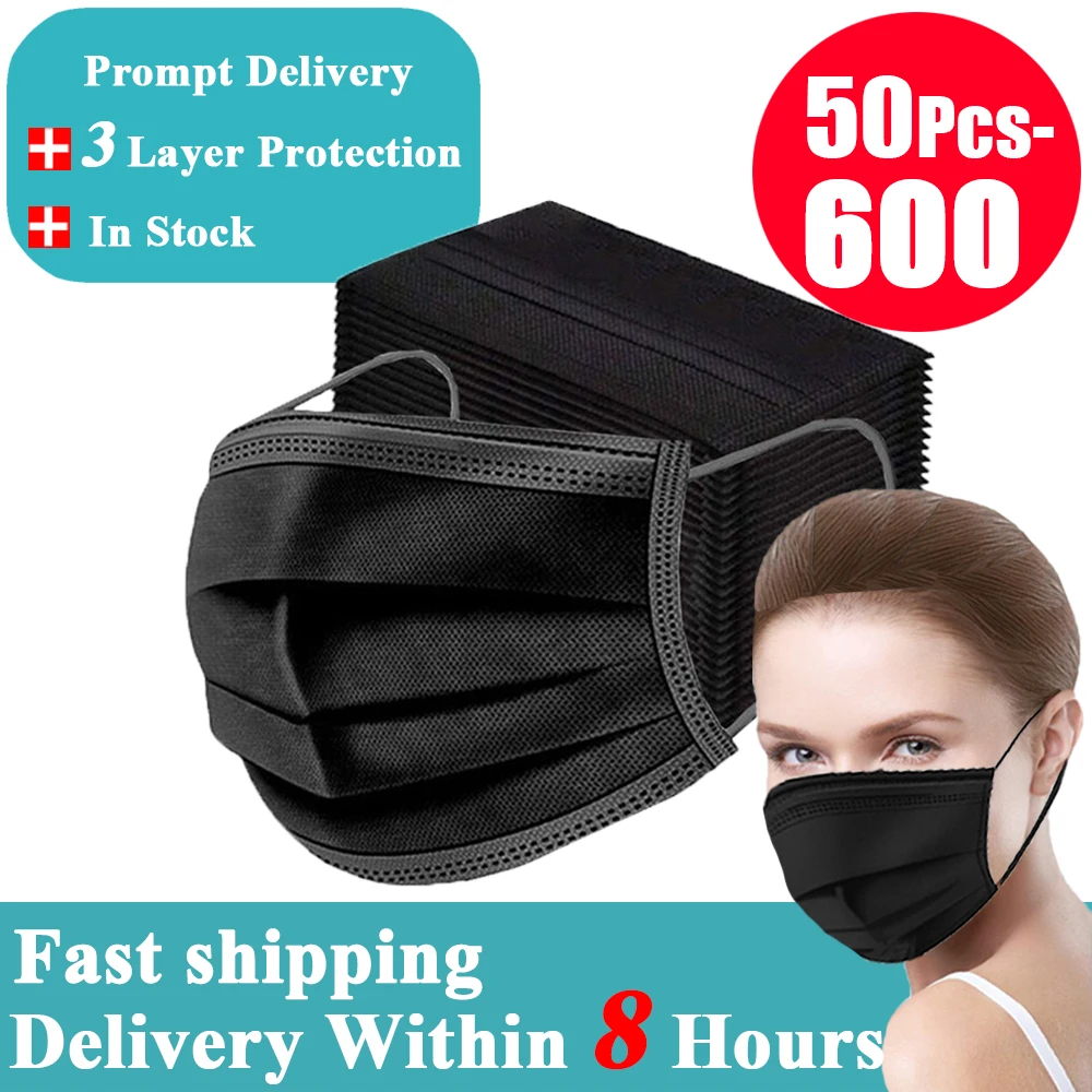 

Маска одноразовая маска для лица, 3 слоя, Нетканая, с фильтром