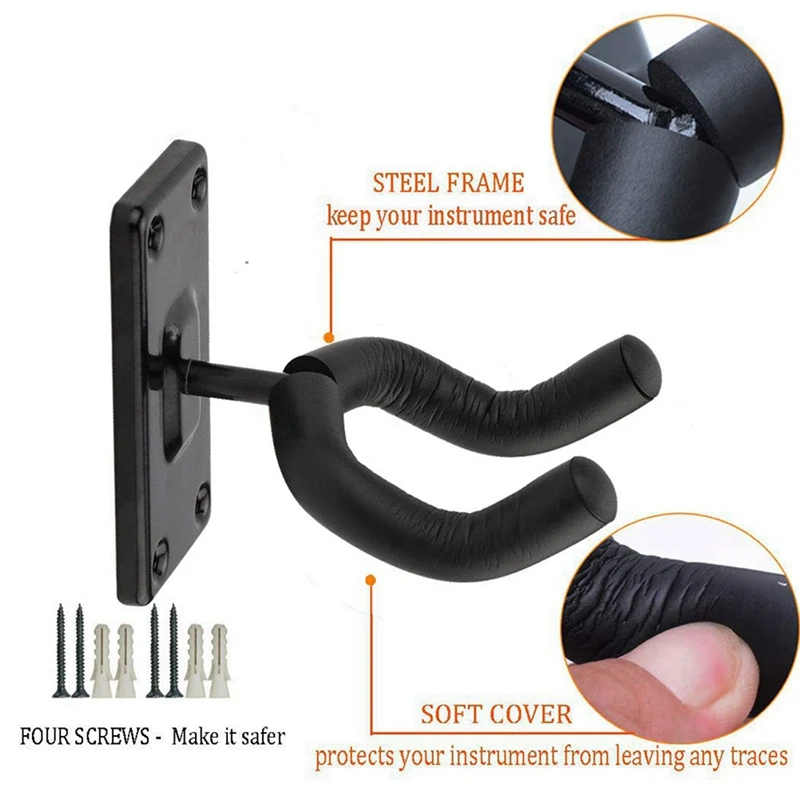 

Настенный нескользящий держатель для гитары, гавайской гитары