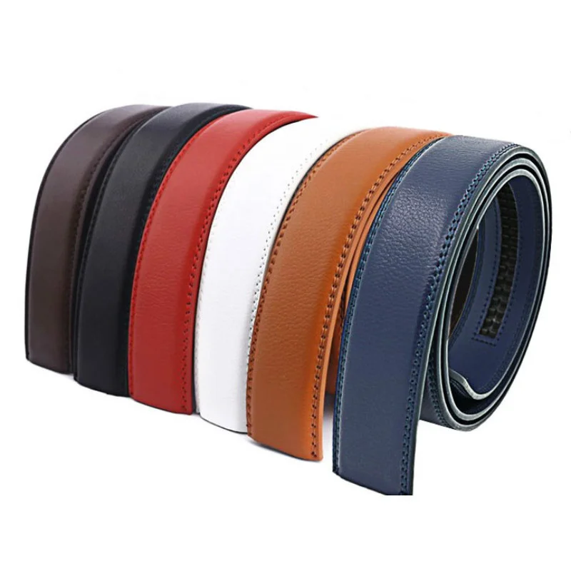 New Male Automatic Buckle Belts,No Buckle Belt Brand Men High Quality Male Genuine Strap Men's Belts Real Leather 3.5cm 3.1cm