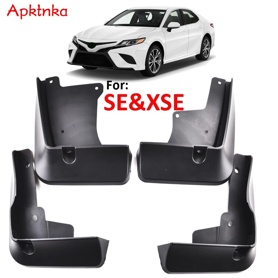 

4 шт. передняя и задняя защита для Toyota Camry 2018 2019 2020 SE XSE, брызговик, брызговик, автомобильный аксессуар, комплект кузова