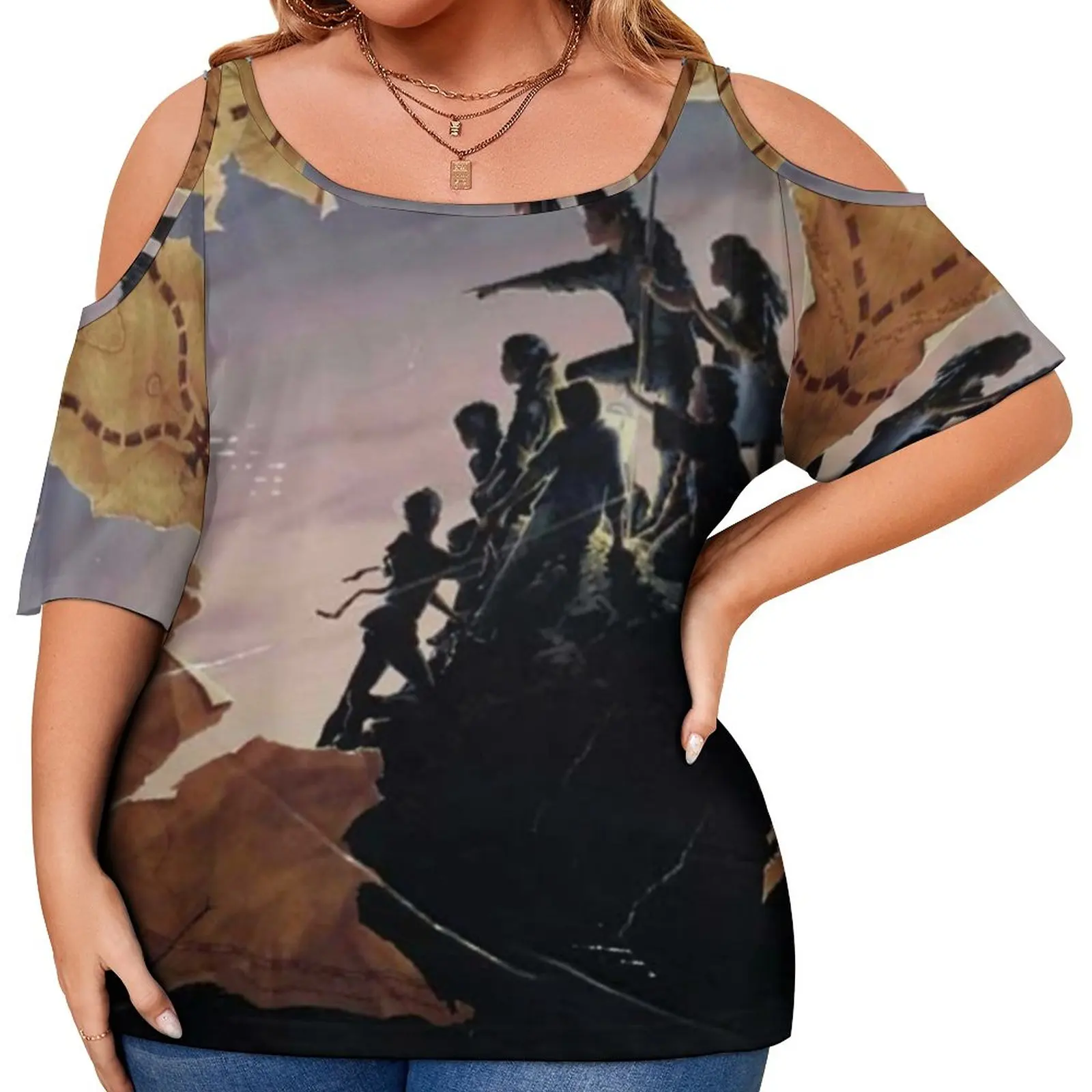 

The Goonies T Shirt 80s Movie Print Modern T Shirts Short-Sleeve Graphic Tops Female Street Style Clothes Plus Size 4XL 5XL