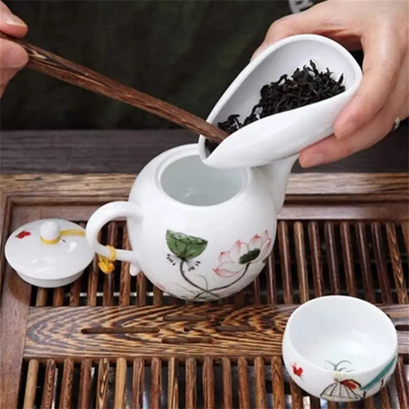 

Ceramic Tea Scoop Coffee Bean Scoop Stainless Spoon Kitchen Storage Tool Shovel For Ice Grain Coffee Beans Matcha Powder