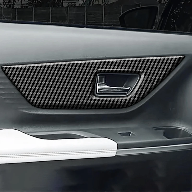 Для Toyota Veloz Avanza 2022 2023 углеродное волокно автомобильная внутренняя задняя дверная